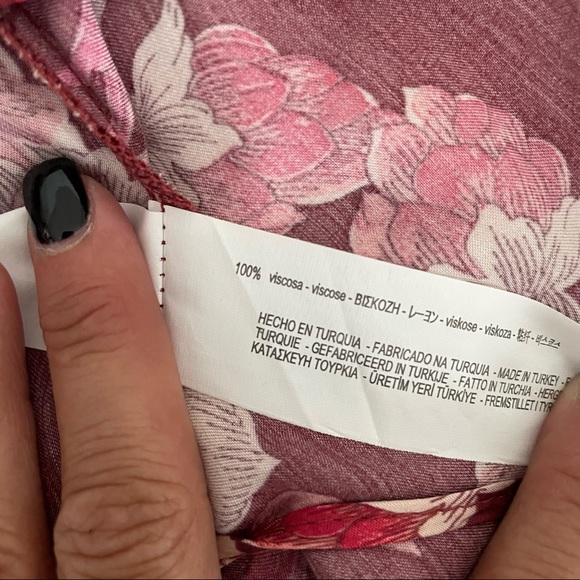 ZARA FLORAL CROPPED TOP SIZE XS - Picture 4 of 5